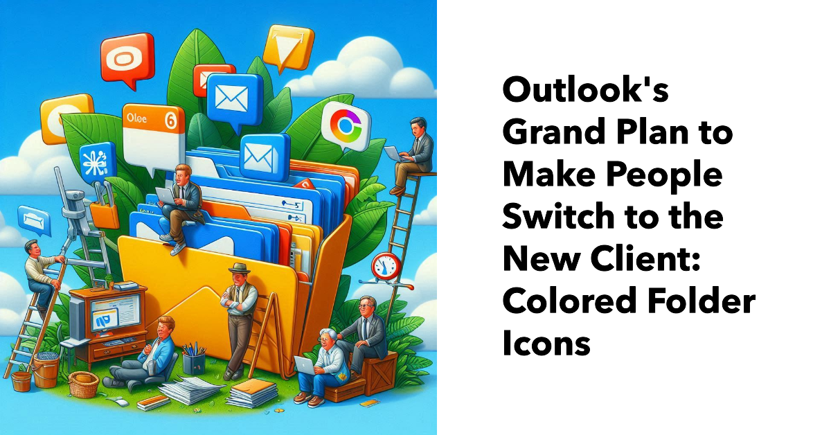 Outlook colored folder icons