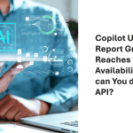 Copilot usage report API.