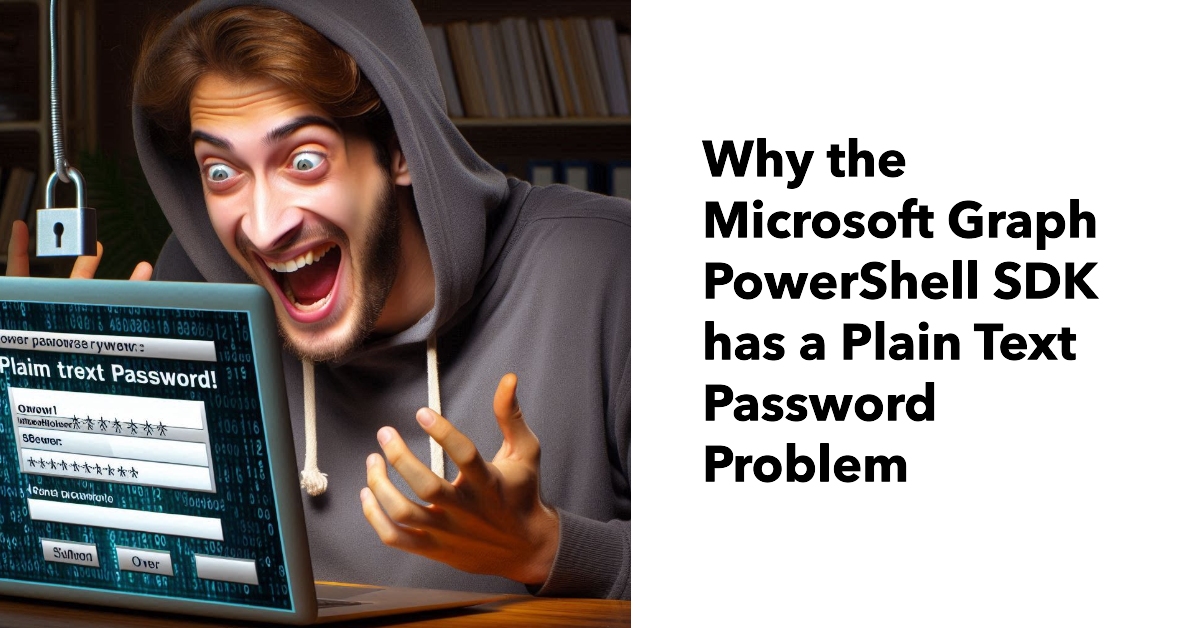 Graph SDK plain text passwords problem