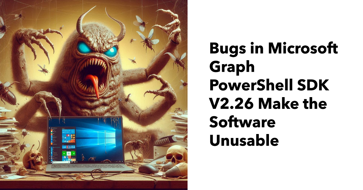 Graph SDK V2.26 Issues Make the Software Unusable