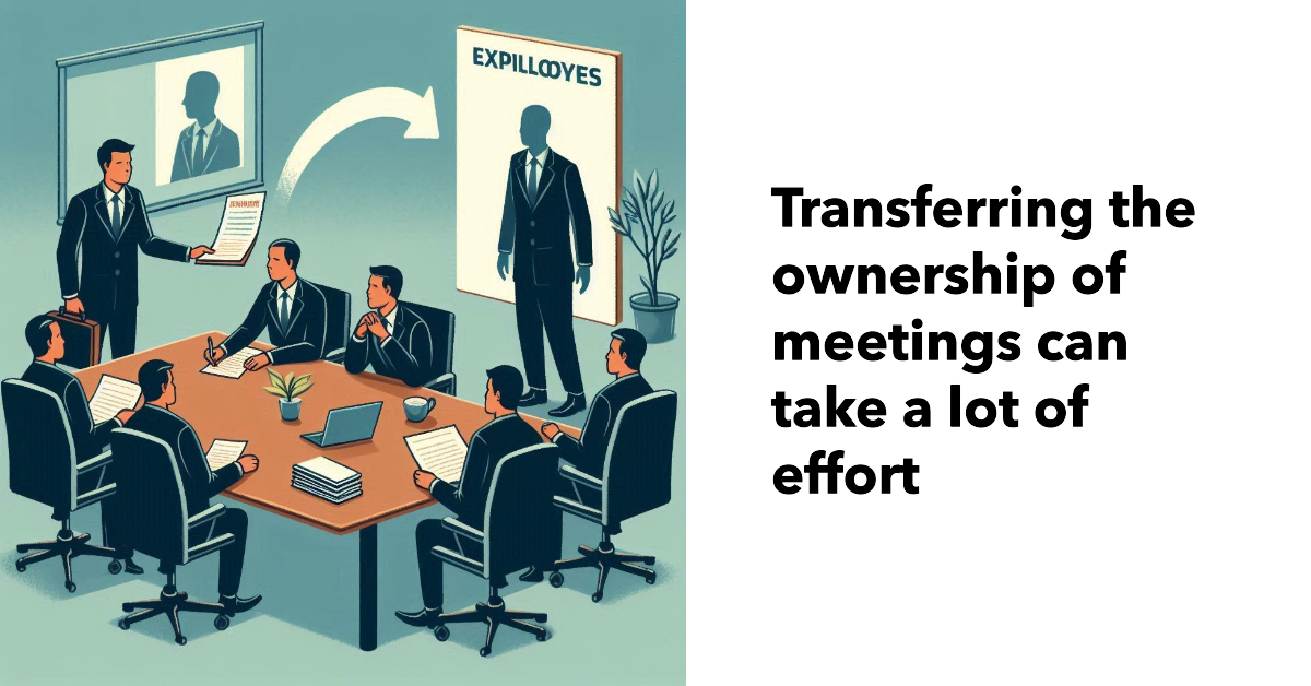 Transfer meeting ownership